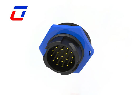 M19 IP67 Conector de cable de 18 pines Conector rápido impermeable para equipos de comunicaciones