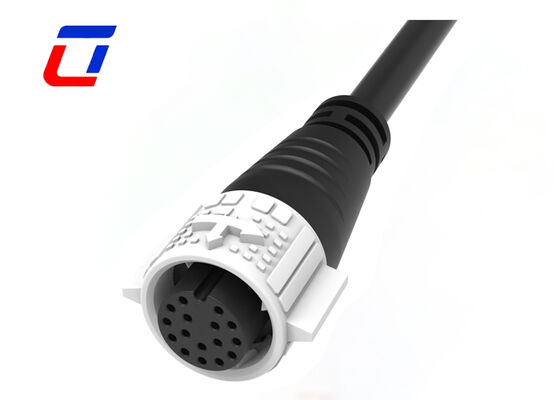 M19 16 Pin Signal Conector macho Conector hembra Revestido de oro Conectores IP67 Impermeables