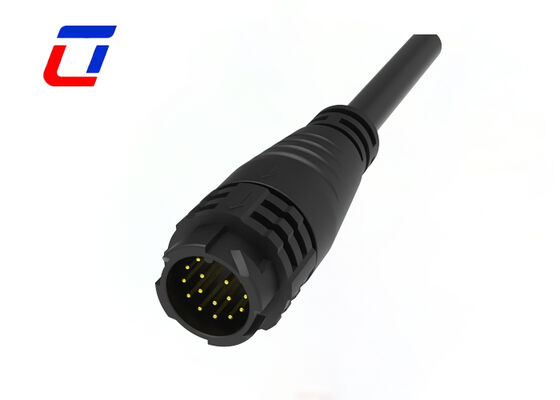 M19 16 Pin Signal Conector macho Conector hembra Revestido de oro Conectores IP67 Impermeables