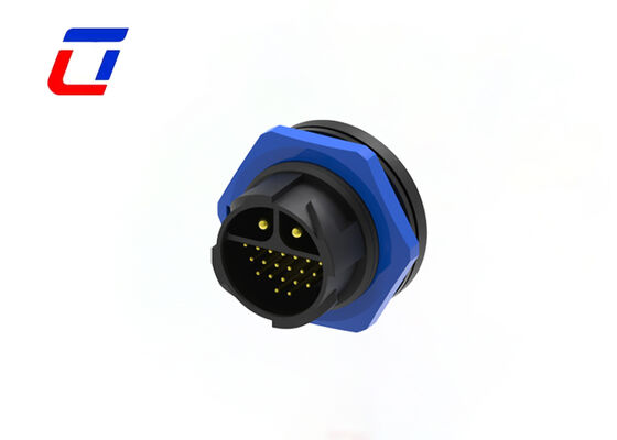 PA66 2+20 Pin M25 Conector de señal de alimentación Conector LED resistente al agua para exteriores Fabricante