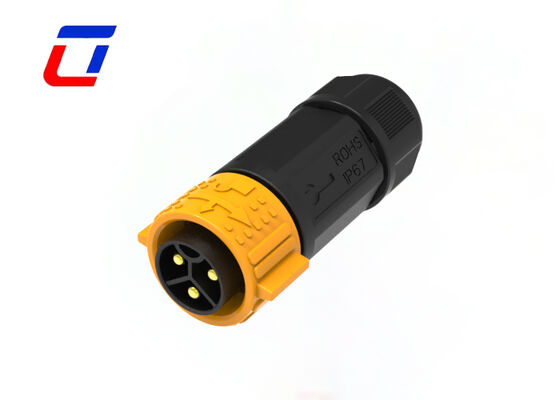 Cable del Pin 50A de M25 3 para subir al conector impermeable al aire libre de la cerradura rápida del conector de alimentación IP67