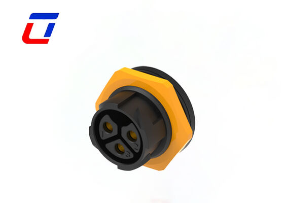 Cable del Pin 50A de M25 3 para subir al conector impermeable al aire libre de la cerradura rápida del conector de alimentación IP67