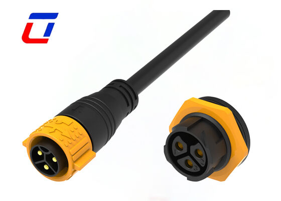 Cable del Pin 50A de M25 3 para subir al conector impermeable al aire libre de la cerradura rápida del conector de alimentación IP67