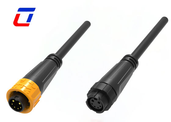 UL94-V0 M16 2+4 Multi Pin Conector macho Conector femenino Conector de cable IP67 de bloqueo por empuje