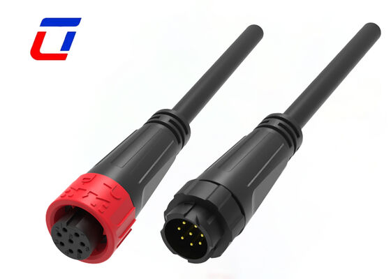 M16 IP67 Cable moldeado impermeable para conectores de cable Push Lock 8 Pin Data Connector