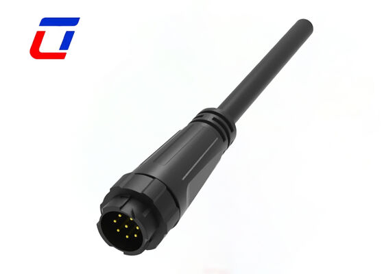 M16 IP67 Cable moldeado impermeable para conectores de cable Push Lock 8 Pin Data Connector