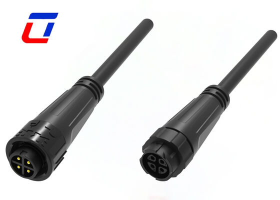 10A M16 Conector de 4 pines de hombre a mujer Conector de alimentación impermeable IP67 de buena calidad