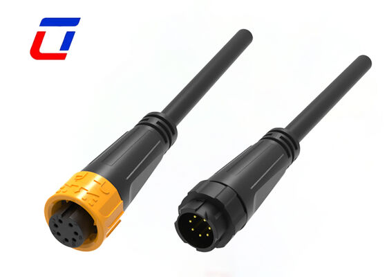 300V M16 7 Pin Waterproof Connector Push Locking Male Female Cable To Cable/Board Connectors