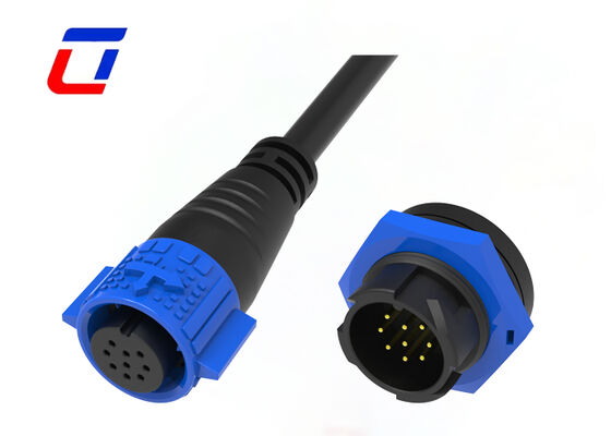 Conectores impermeables para automóviles de 9 pines de 300V M19 Conector de datos impermeable de buena calidad