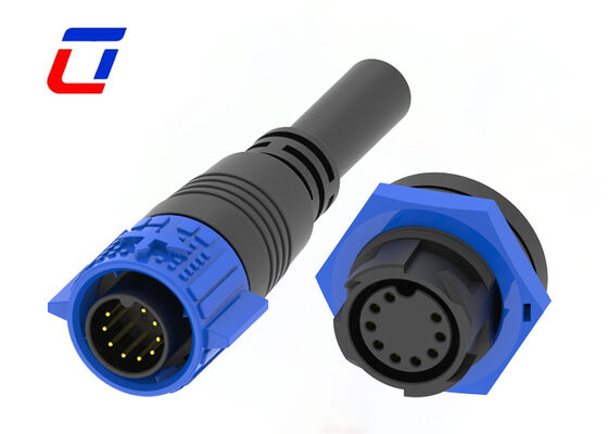 Conectores impermeables para automóviles de 9 pines de 300V M19 Conector de datos impermeable de buena calidad