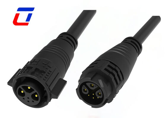 M19 Conectores de alambre impermeable de 3+4 pines 15A+5A 300V IP67 Conector de múltiples pines masculino femenino