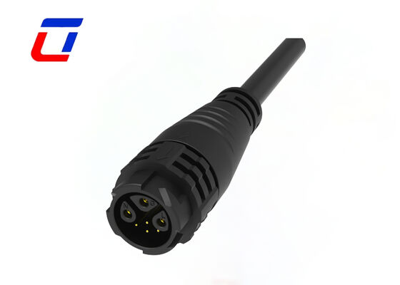 M19 Conectores de alambre impermeable de 3+4 pines 15A+5A 300V IP67 Conector de múltiples pines masculino femenino