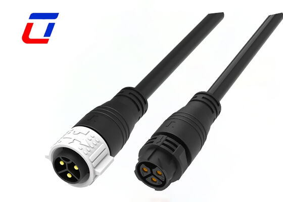 UL94-V0 3 pin M25 50A Conector de cable a prueba de agua Conector de alimentación IP67 de autobloqueo