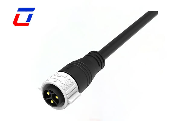 UL94-V0 3 pin M25 50A Conector de cable a prueba de agua Conector de alimentación IP67 de autobloqueo