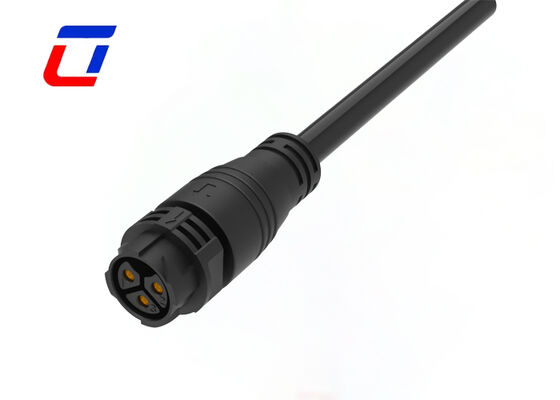 UL94-V0 3 pin M25 50A Conector de cable a prueba de agua Conector de alimentación IP67 de autobloqueo