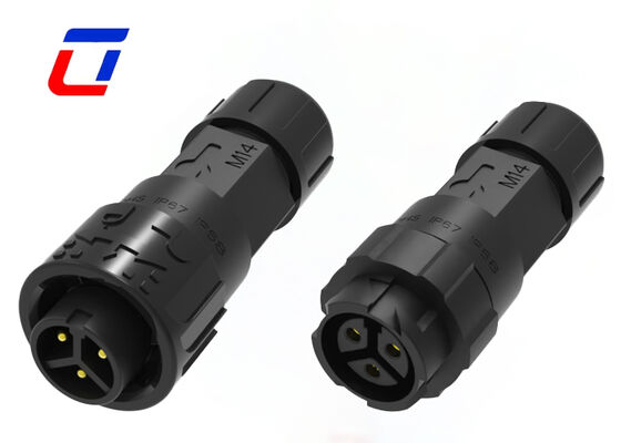 IP67 Conector de 3 pines Hombre y mujer M16 10A 300V Conector de energía a prueba de agua