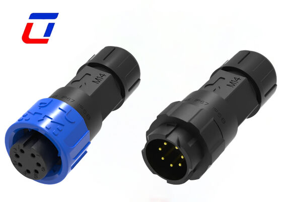 Bajo voltaje 300V M16 7 pin conector rápido de datos IP67 impermeable conector masculino femenino China