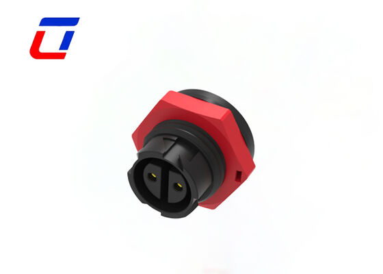 10A M16 2 pin IP67 Conector de energía impermeable de plástico PA66 DC Conector masculino femenino