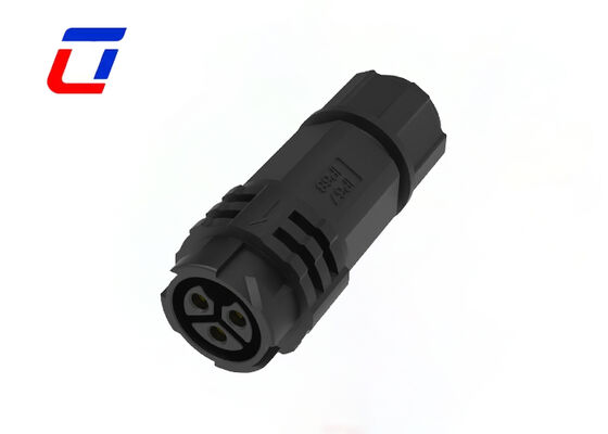 20A M19 Conector de 3 pines de macho a hembra Conectores de energía circulares de plástico PA66 IP67