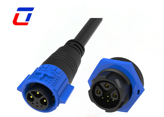 15A+5A M19 3+4 Conectores IP67 de Pin 300V Conector de cable de señal de alimentación impermeable