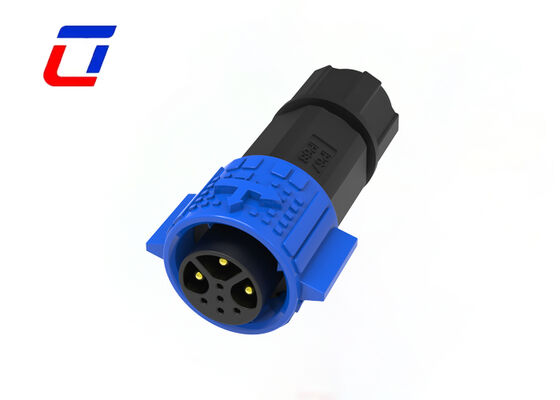 20A M19 3+5 Pin Conector circular de latón plateado con oro 300V