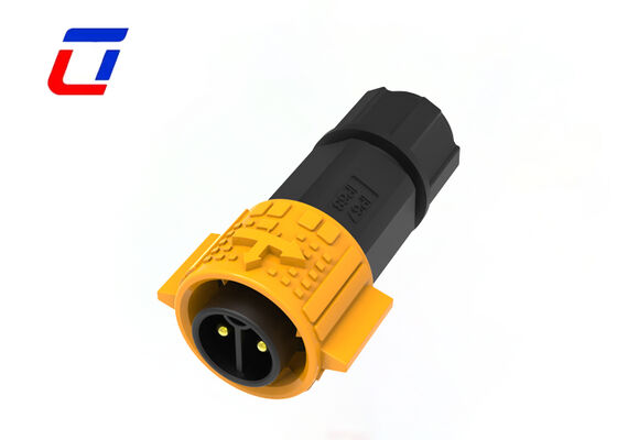 M19 20A 2 pines conector de energía circular impermeable al aire libre IP67 para la automatización industrial
