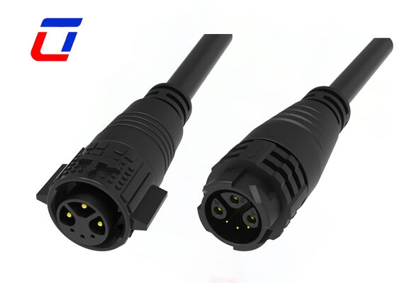 PA66 M19 Conector de cable resistente al agua para exteriores Energía y señal 3+3 Conectores de pines múltiples 300V