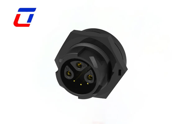 PA66 M19 Conector de cable resistente al agua para exteriores Energía y señal 3+3 Conectores de pines múltiples 300V
