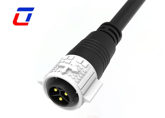 Conector de cable moldeado PA66 de 3 pines y 20 A, conector impermeable M19 para nueva energía