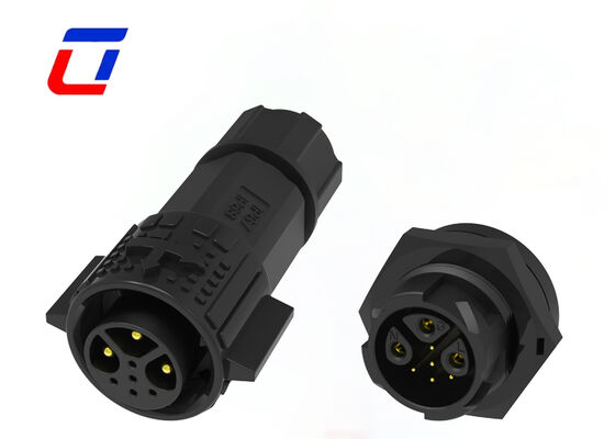 Conectores circulares de plástico de 20 A M19 de 3+5 pines ODM conector de alimentación y datos impermeable IP67 de 300 V