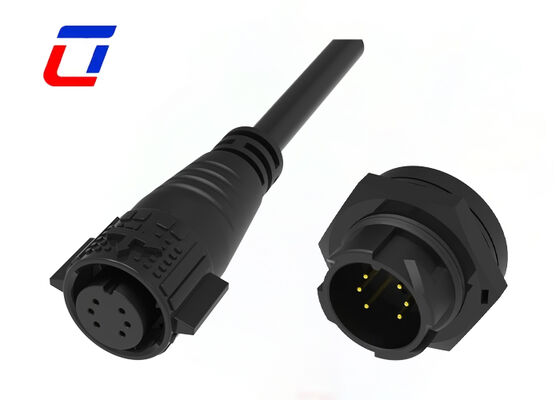 Conector de alambre de baja corriente 10A de liberación rápida M19 6 pines de datos Conector a prueba de agua de 300V