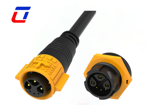 M19 3+3 Pin Plug Socket Connector 15+5A Push Lock Multi Pin Connectors A prueba de agua