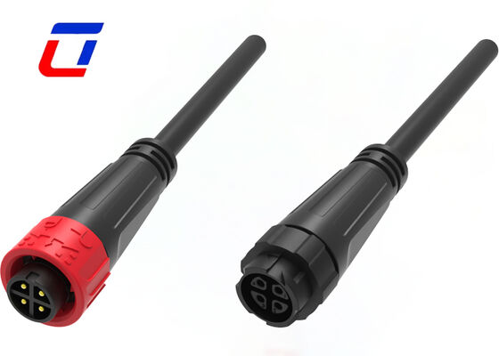 M16 Push Lock Conectores eléctricos masculinos y femeninos Conector resistente al agua exterior 10A 4 pines