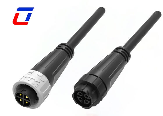 M16 Push Lock Conectores eléctricos masculinos y femeninos Conector resistente al agua exterior 10A 4 pines