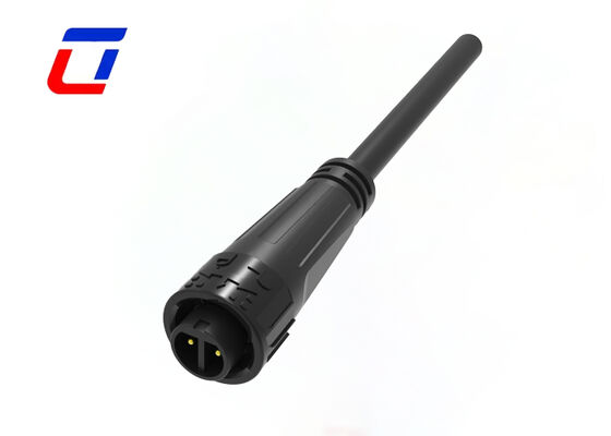 Conector impermeable M16 IP67 de 2 pines 10A UL con bloqueo rápido