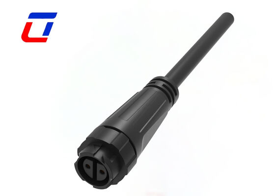 Conector impermeable M16 IP67 de 2 pines 10A UL con bloqueo rápido