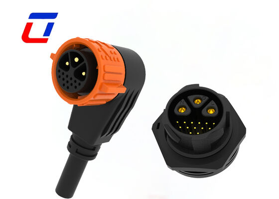 3+13 Pin M25 Multi Pin Conector masculino femenino PA66 Conector de bloqueo de empuje de 300V a prueba de agua