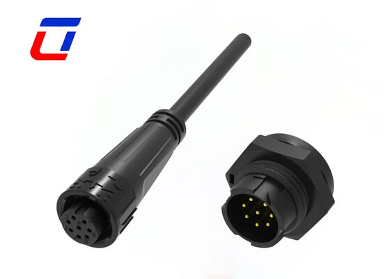 5A M16 8 Pin Low Voltage LED Connectors IP67 Quick Lock Plug Socket For Data