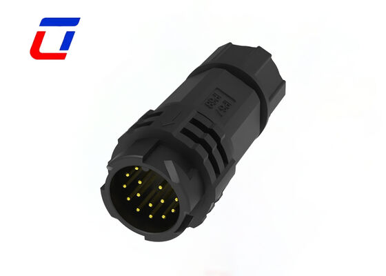 M19 300V Waterproof Circular Data Connector IP67 16 Pin PA66 For Communications Equipment
