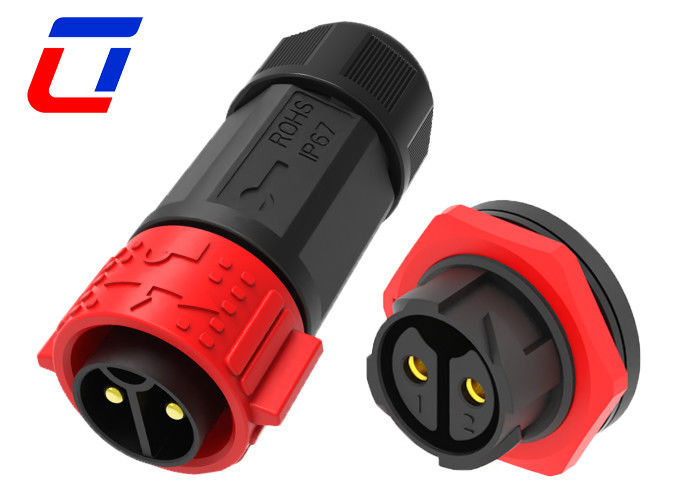 Cable de bloqueo rápido a bordo conector impermeable masculino femenino 2 pin 50A con bloqueo de empuje