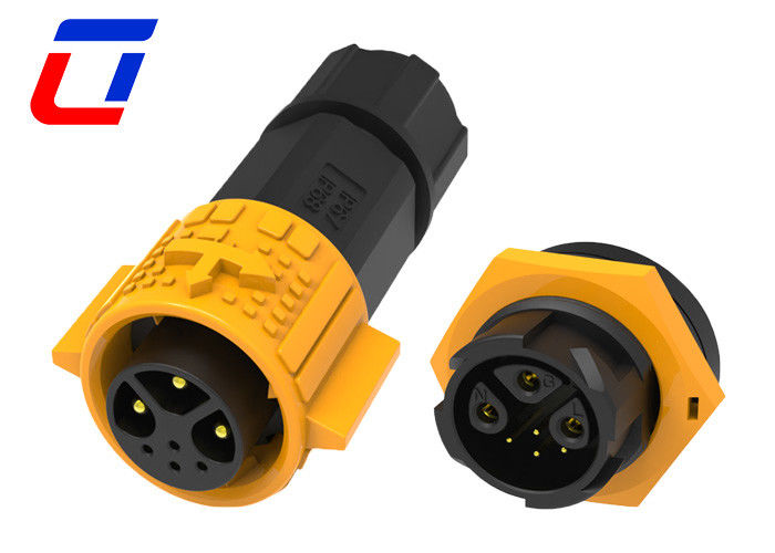 Push Lock Wire To Board Multi Pin Connectors Impermeable 3+4 Pin para la señal de alimentación
