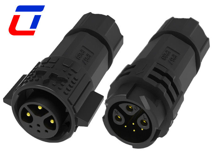 M19 15A Conector de conector masculino y femenino impermeable IP67 3 + 4 pin
