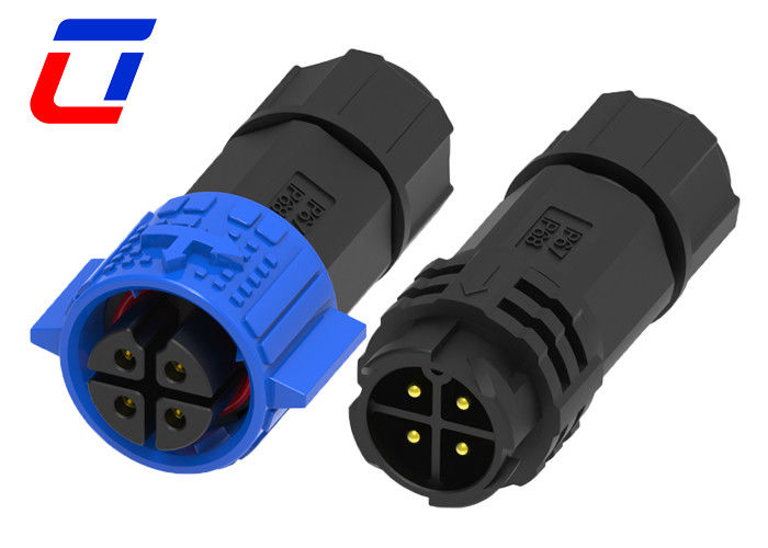 M19 300V 10A Conector LED a prueba de agua 4 pines Conectores de alambre de soldadura a prueba de agua