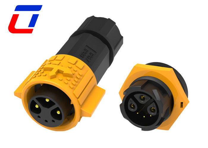 15A Hombre Mujer Conector de energía de 3 pines Conector de datos de 3 pines Impermeable M19