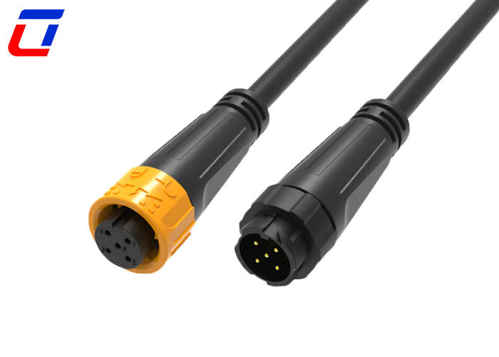 M16 5 pin 300V Push Lock Conector circular impermeable IP67 para aplicaciones de trabajo pesado