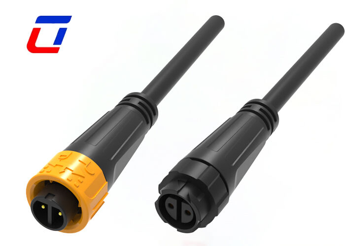 Conector circular impermeable M16 300V 2 pines macho a hembra para cable