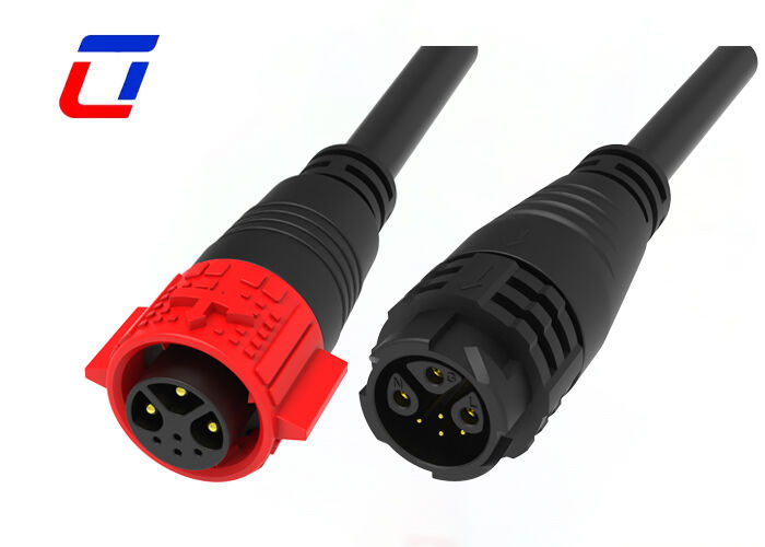 Conector impermeable UL94-V0 M19 de 3+4 pines OEM IP67 para alimentación y señal