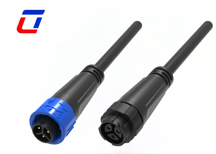 M16 Conector de 3 pines Hombre y mujer Conector de cable impermeable de empuje de 10A 300V