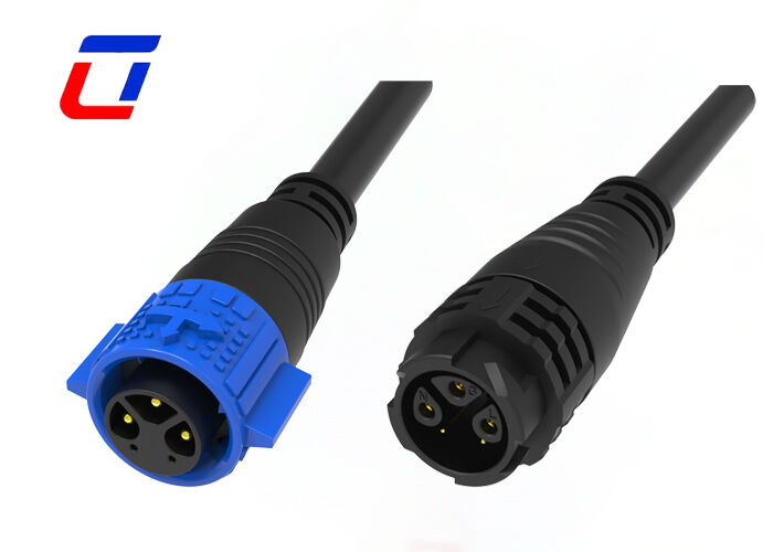 Conector de señal y alimentación de 3 + 2 pines M19 impermeable para iluminación de paisajes