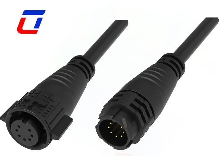 M19 Cable To Cable Connectors Push Locking 7 Pin Data Low Voltage Connector